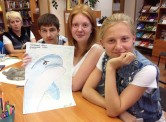 Познавательно-развлекательная программа про дельфинову в детской библиотеке г.Иркутск 19.07.2016